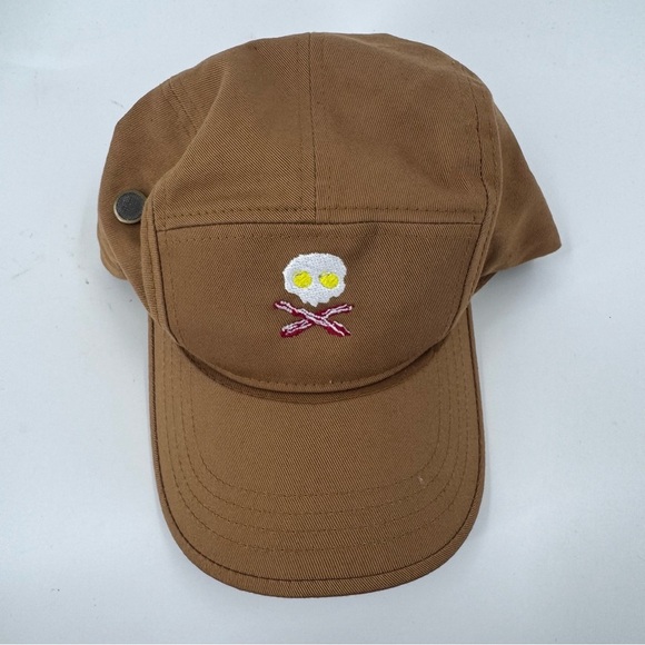 The Park - Unisex Brown Cap with Skull Embroidery - Picture 7 of 7